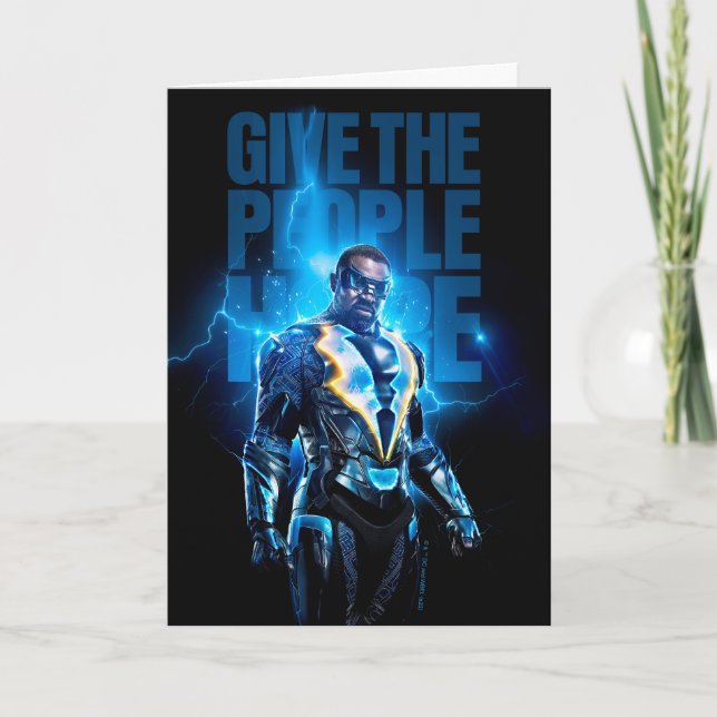 Carte Black Lightning - Donnez De L'Espoir Aux Gens (Devant)