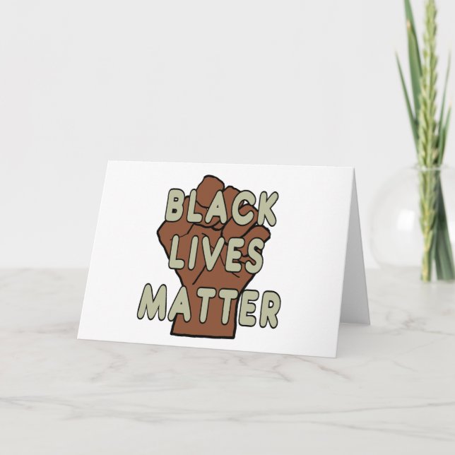 Carte Black Lives Matter BLM (Devant)