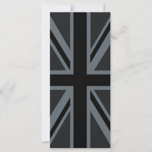 Carte Black Union Jack British Flag Design Personnaliser