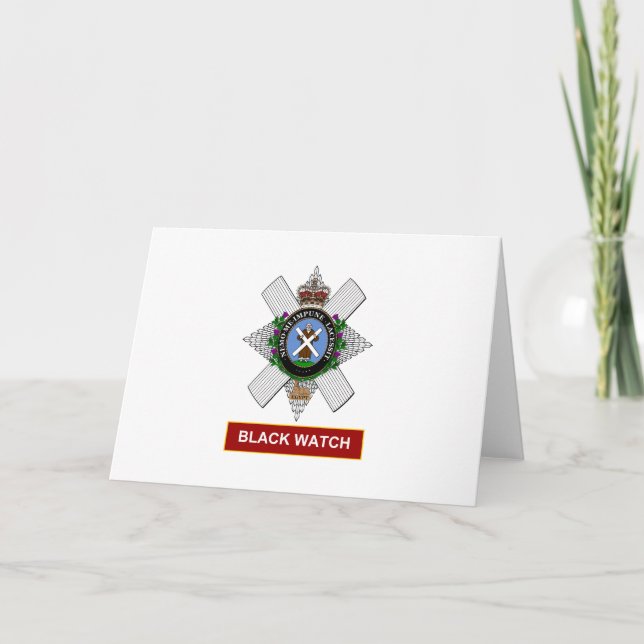 Carte Black Watch (Devant)