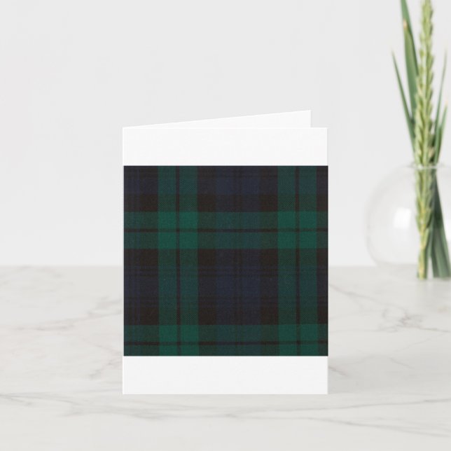 Carte Black Watch Tartan (Devant)
