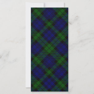 Carte Black Watch Tartan bleu vert Plaid