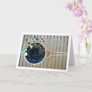 Carte Blackberry dans la pastille sur table