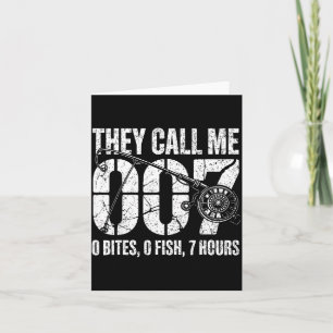 Carte Blague de Pêcheur Papa Ils M'Appellent 007 Drôle d