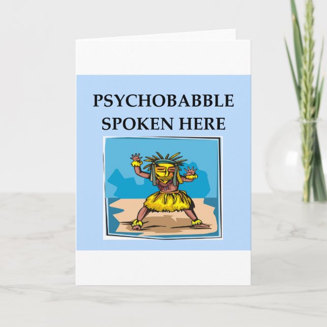 Carte blague de psychologie (Devant)