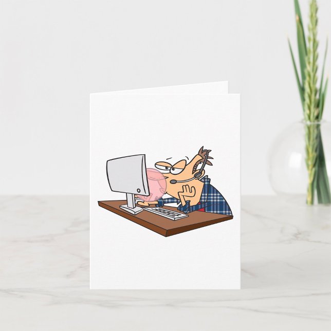 Carte Blague de support technique informatique amusante  (Créateur téléchargé)