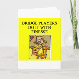Carte Blague du joueur de Bbridge