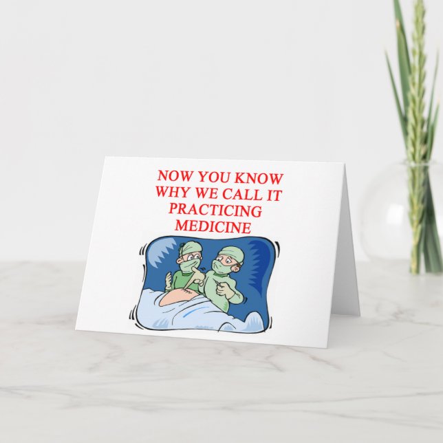 Carte blague du médecin (Devant)