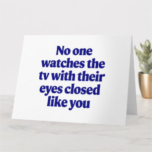 Carte Blague télé pour la fête des pères Cadeau de blagu