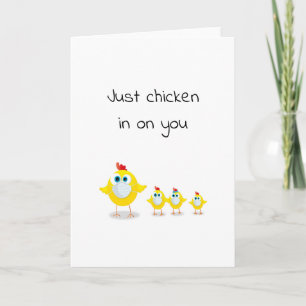Carte blague vérification de poulet/poules drôle
