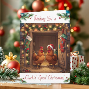 Carte Blagues de poulet et de Noël drôles et humour