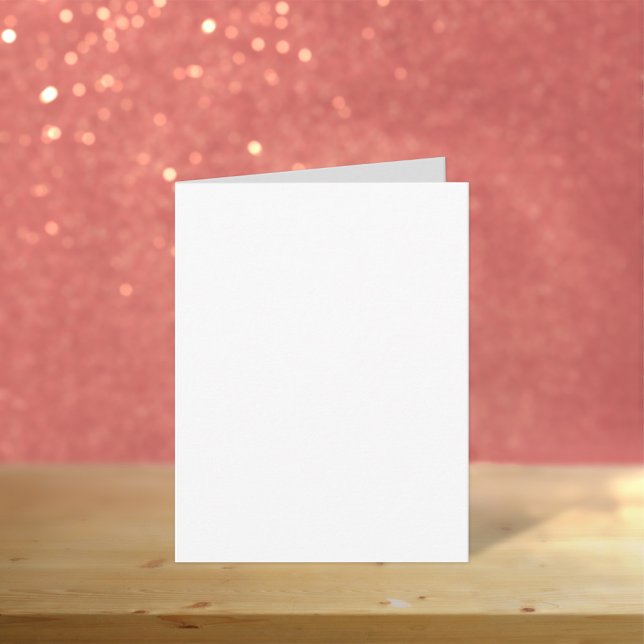 Carte Blanc clair 4 po x 5,6 po Petit blanc Anniversaire (Plain White 4" x 5.6" Small Blank Birthday Card)