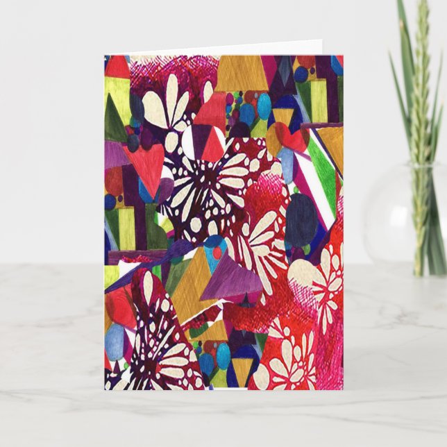 Carte blanche 5x7 intitulée "Geofiesta" par M. Man (Devant)