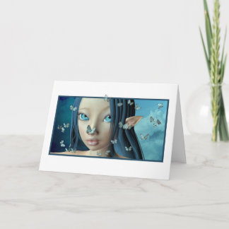 Carte blanche Baisers à papillon