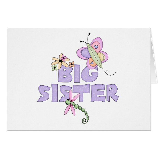 Carte blanche Big Sister Bugs (Devant Horizontal)