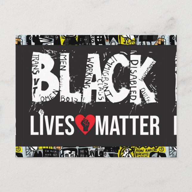 Carte blanche Black Lives Matt (Devant)