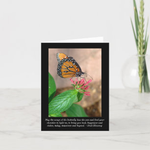 Carte blanche Blessing Irlandais Papillon