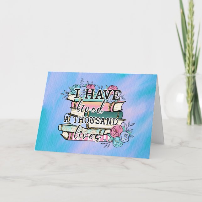 Carte blanche : Book Lover "1000 Lives" (Devant)
