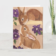 Carte blanche Bunny Love