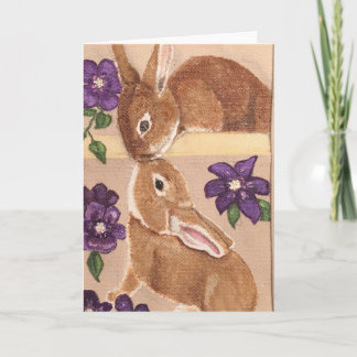 Carte blanche Bunny Love