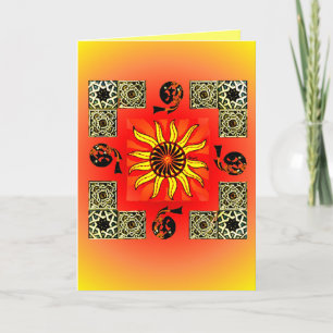 Carte blanche Celtic Sun Mandala