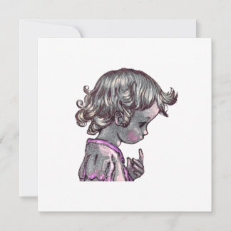 Carte blanche Curly Hair Girl