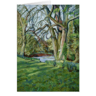 Carte blanche d'art - Riverbank au début du printe