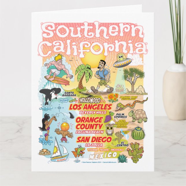 Carte blanche de Californie du Sud (Devant)