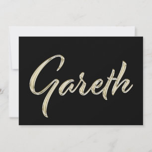 Carte blanche de Gareth