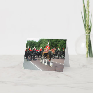 Carte blanche de la bande de cavalerie du ménage