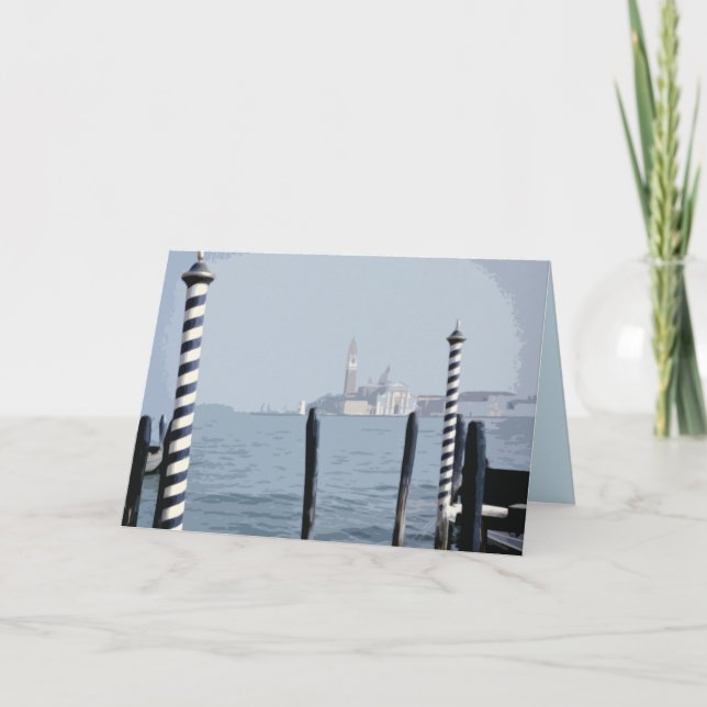 Carte blanche de la scène du canal de Venise (Devant)