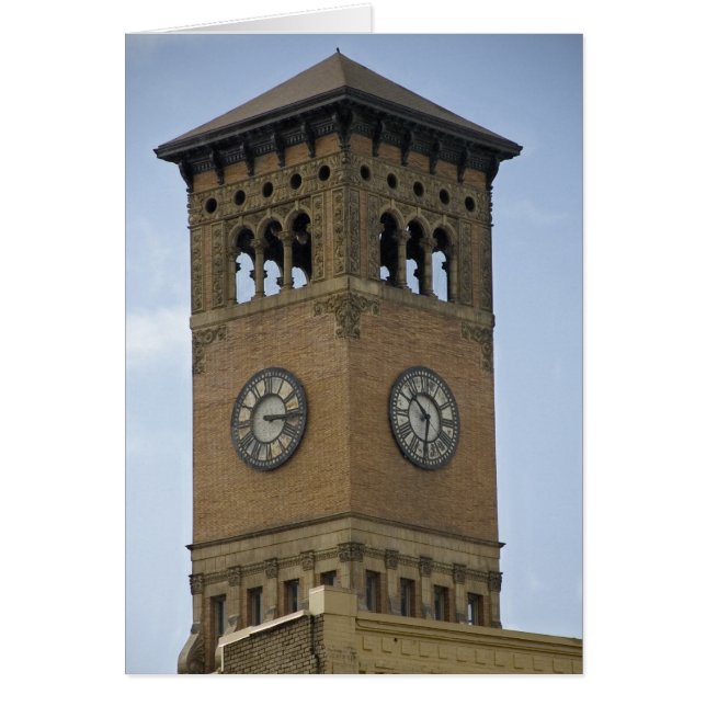 Carte blanche de l'hôtel de ville de Tacoma (Devant)