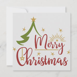 Carte blanche de Merry Christma