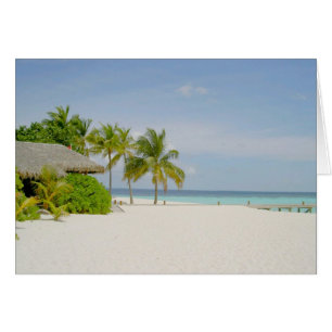 Carte blanche de plage Maldives