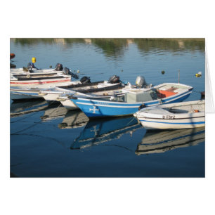 Carte blanche des bateaux amarrés