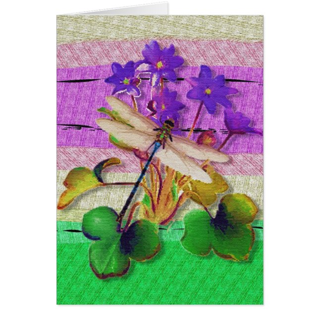 Carte blanche dragonfly (Devant)