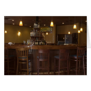 Carte blanche élégante à barres