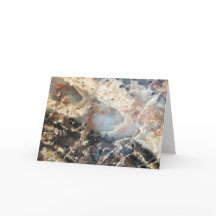 Carte blanche en bois pétrifié