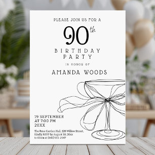 Carte blanche et noire de 90e anniversaire intempo