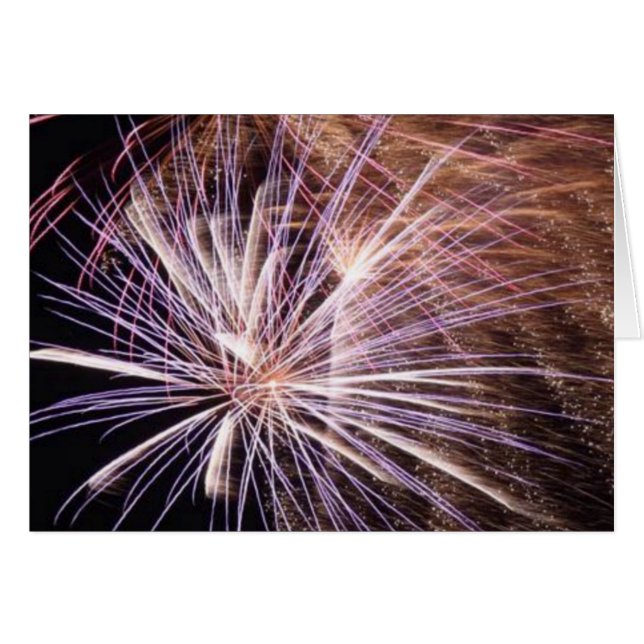 Carte blanche Fireworks (Devant horizontal)