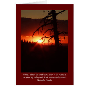 Carte blanche Idaho Sunset
