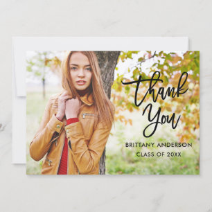 Carte blanche Merci de graduation de script de bro