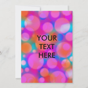 Carte blanche Motif pour le divertissant Neon Polk