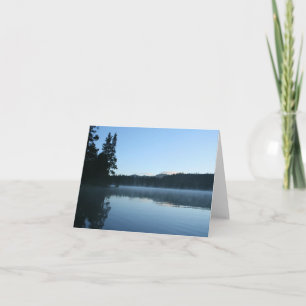 Carte blanche, Mountain Lake Mist, lever du soleil