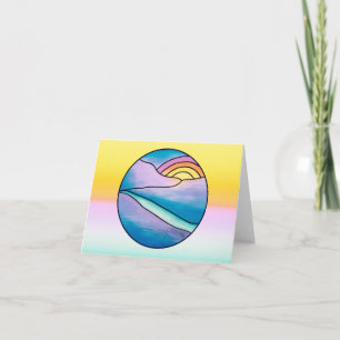 Carte blanche Mountain Sunrise