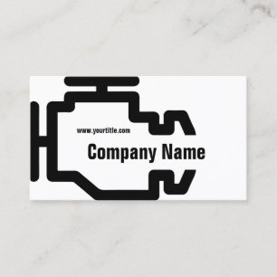 Carte blanche noire du service du moteur