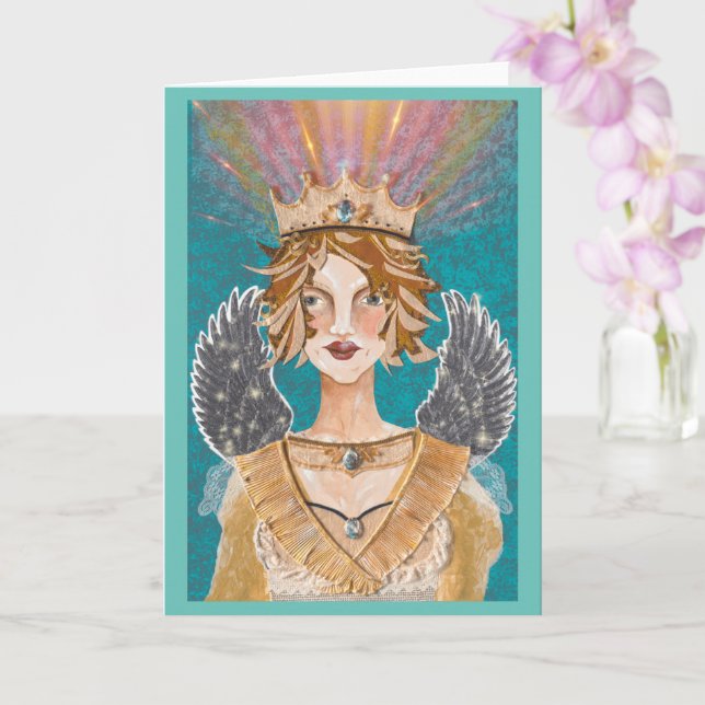 Carte blanche Paloma Guardian Angel Priestess (Orchidée)