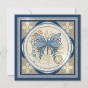 Carte blanche papillon du bureau de G Creation