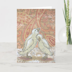 Carte blanche parfait couple fiançailles art maria