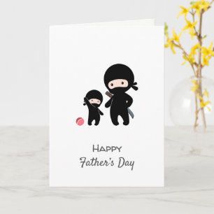 Carte blanche père et enfant Ninja